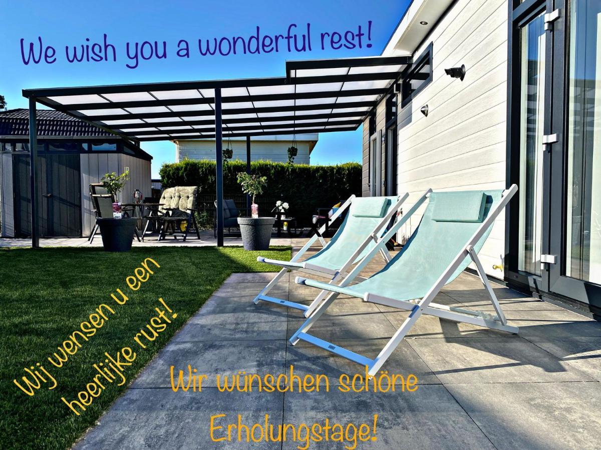 Ferienhaus Luxchalet #Vaju Lathum# Am See, Strand, Pool, Nationalpark Exterior photo